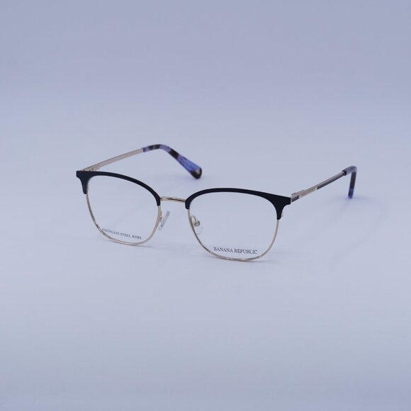 Banana Republic ISADORA 0KY2 00 Eyeglasses Blue/Gold 51mm Cat Eye Frame - Picture 4 of 11